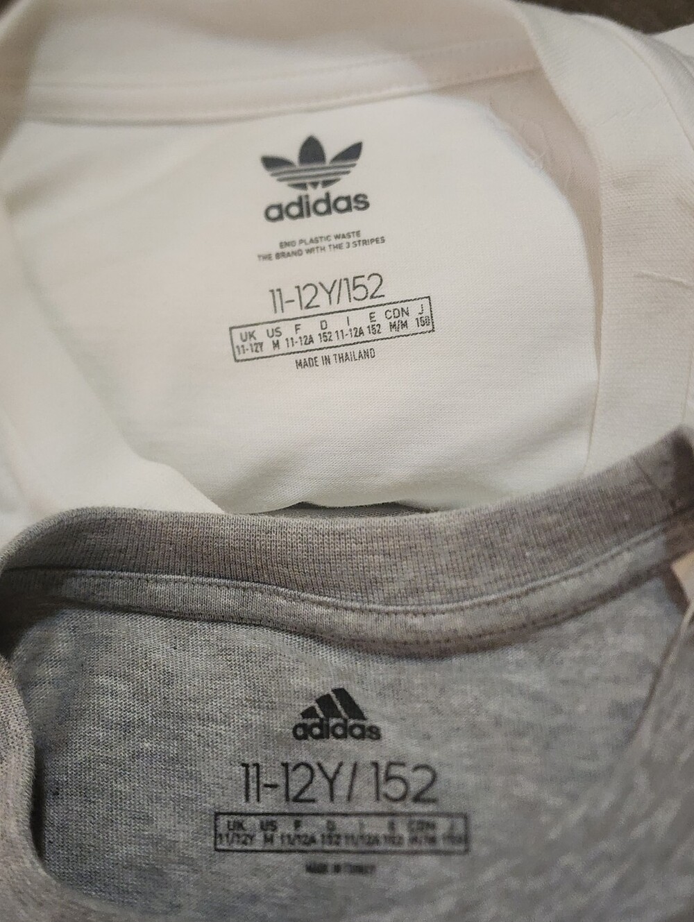 Boys Adidas T-Shirt Lot Size M 10-12/11-12Y Athletic Tees 3-Pack NWT & like New - Picture 2 of 4